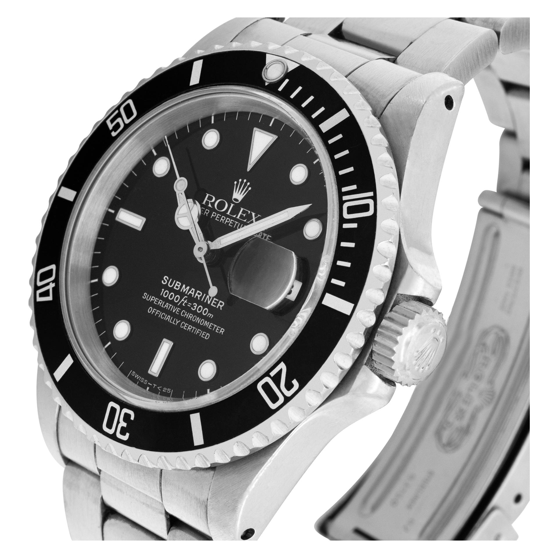 rolex submariner size