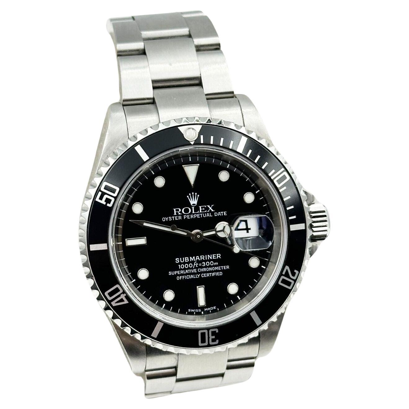 Rolex Submariner 16610 Black Dial Stainless Steel 2004