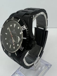 Rolex Submariner 16610 Carbon Blacked Out Watch