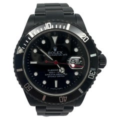 Vintage Rolex Submariner 16610 Carbon Blacked Out Watch