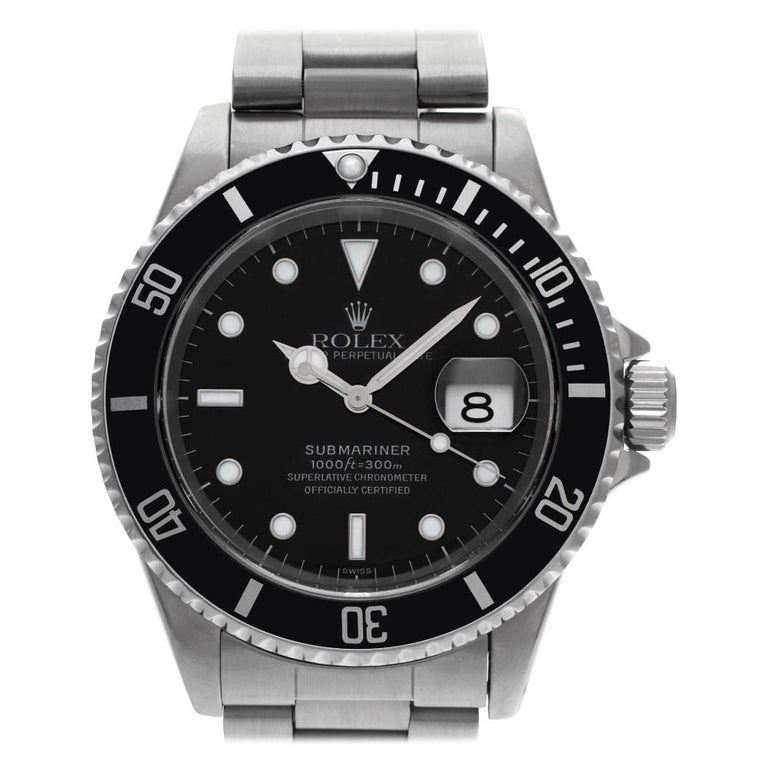 Rolex Submariner 16610, Case, Certified and Warranty For Sale at 1stdibs