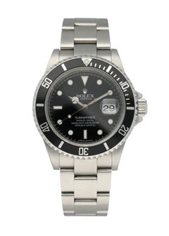 Rolex Submariner 16610 Engraved Rehaut Men's Watch