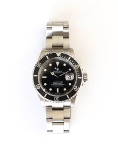 Rolex Submariner 16610 Stainless Steel Black Oyster Bracelet Watch