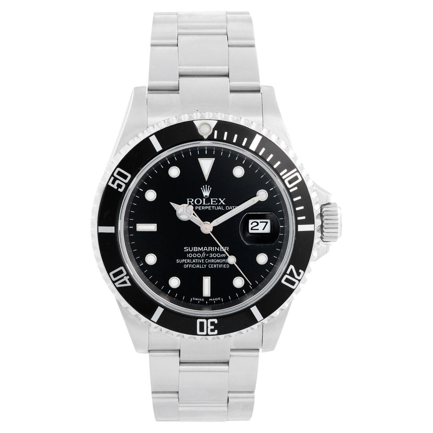 Rolex Submariner 16610 Stainless Steel Men's Watch