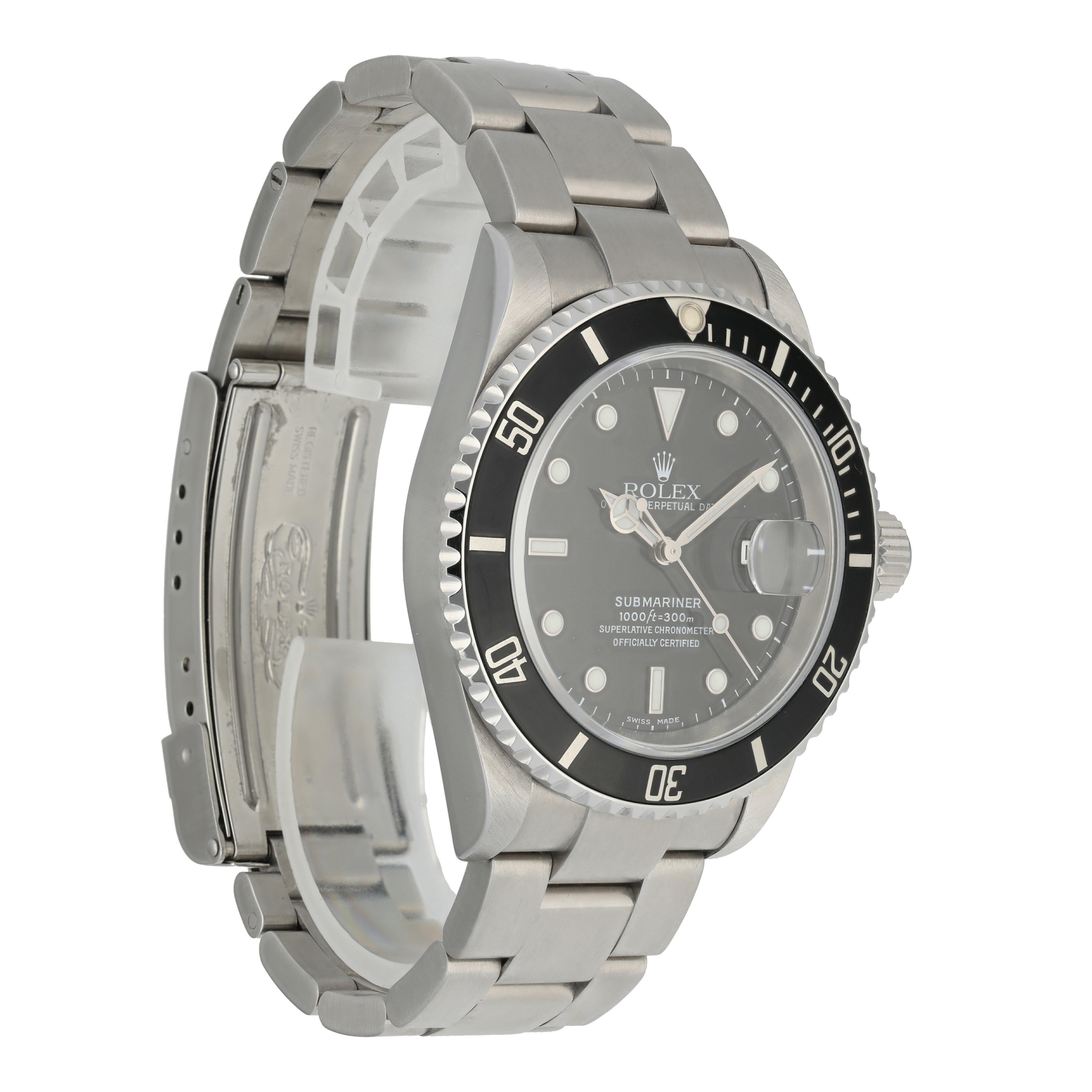 Rolex Submariner 16610 T Men's Watch For Sale 1