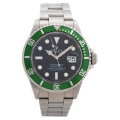 Rolex Submariner 16610LV alias "the Kermit" / "Green Submariner". Année 2008.