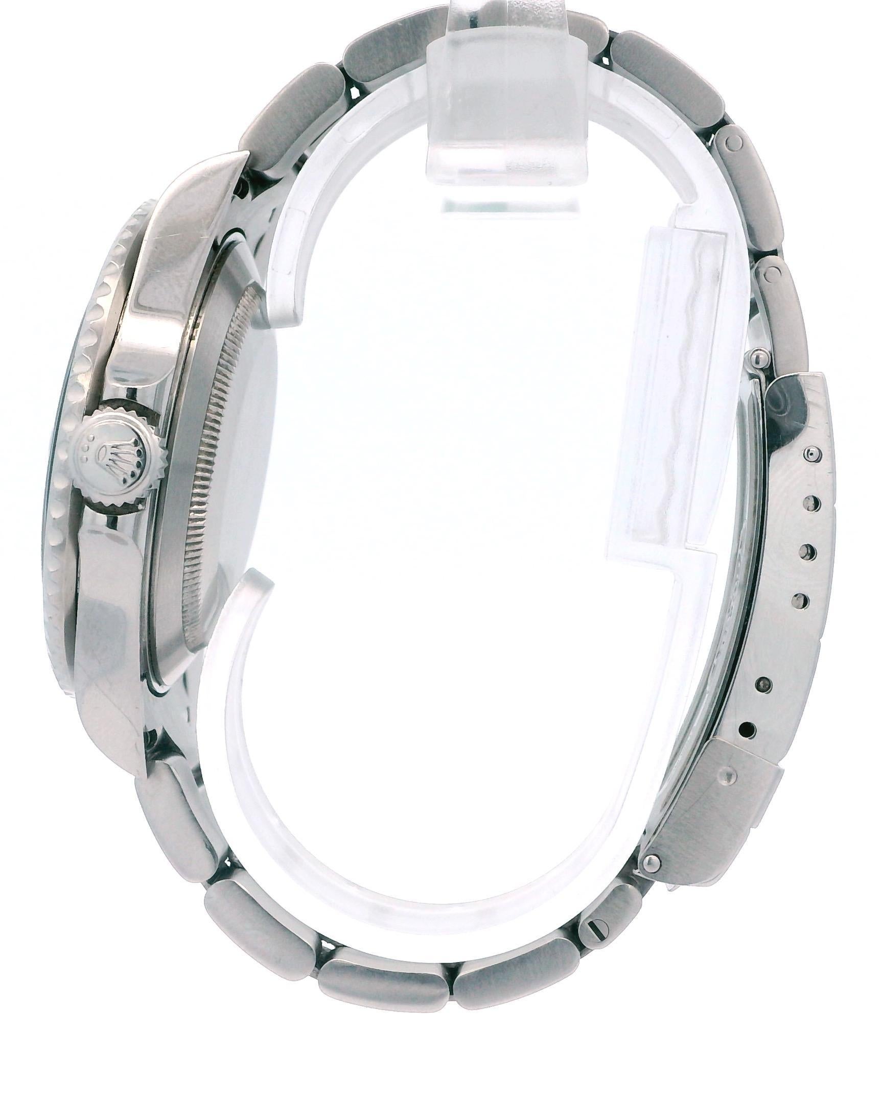Rolex Submariner 16610LV Kermit Bezel Flat 4 Mens Watch Box Papers For Sale 1