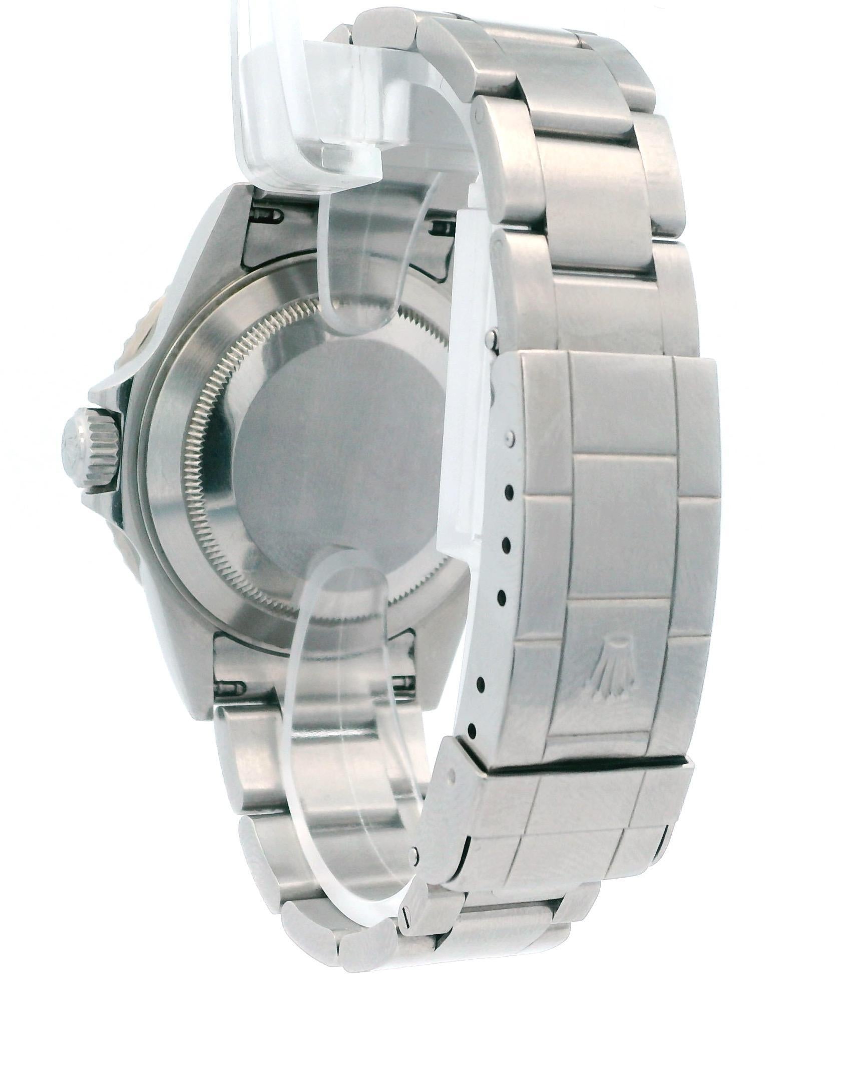 Rolex Submariner 16610LV Kermit Bezel Flat 4 Mens Watch Box Papers For Sale 2
