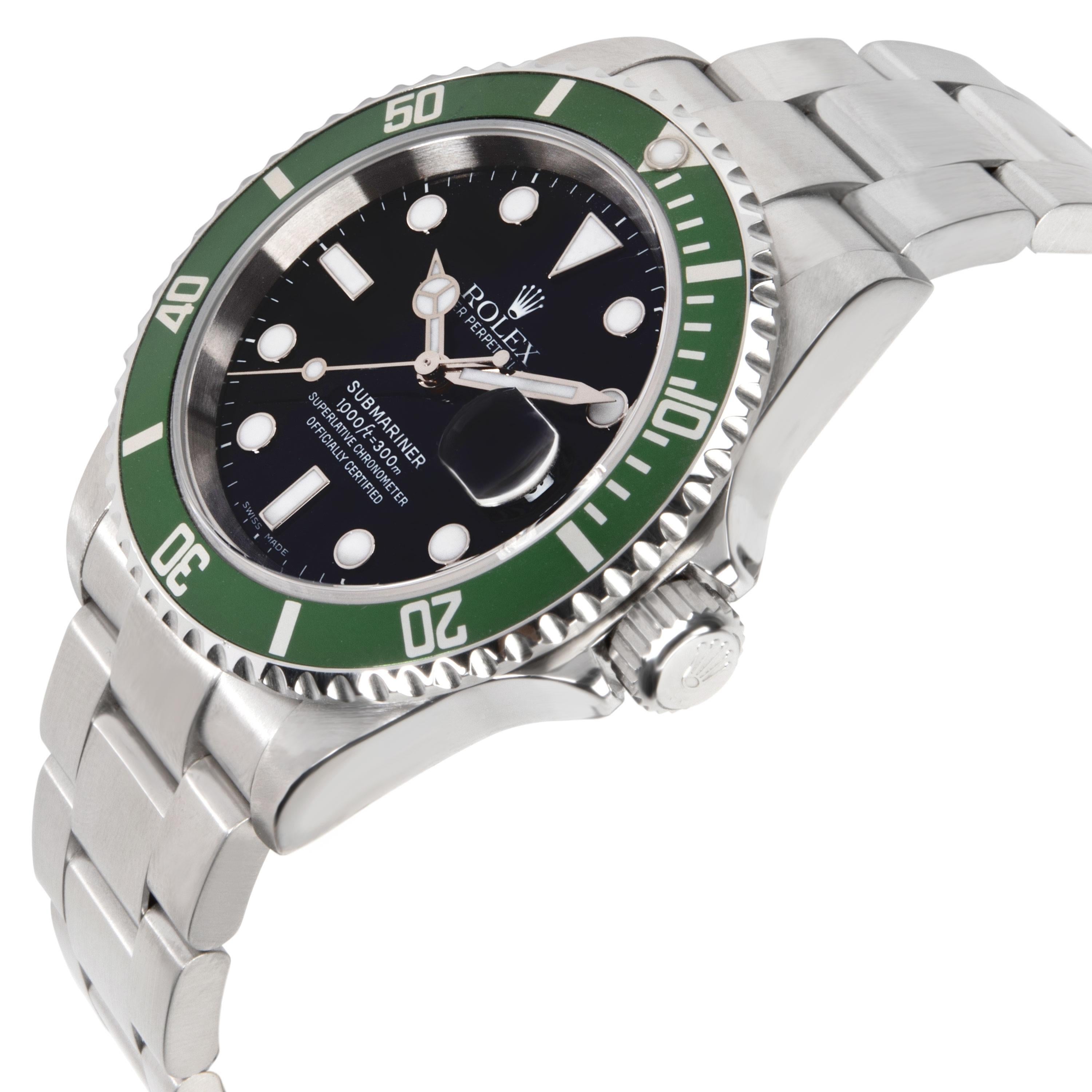 Rolex Submariner 16610V Kermit Men's Watch in Stainless Steel

SKU: 105541

PRIMARY DETAILS
Brand:  Rolex
Model: Submariner
Country of Origin: Switzerland
Movement Type: Mechanical: Automatic/Kinetic
Refurbished Notes: Overhaul, Refinish, WR
