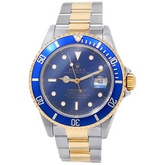 Rolex Submariner 16613, Blue Dial, Certified and Warranty