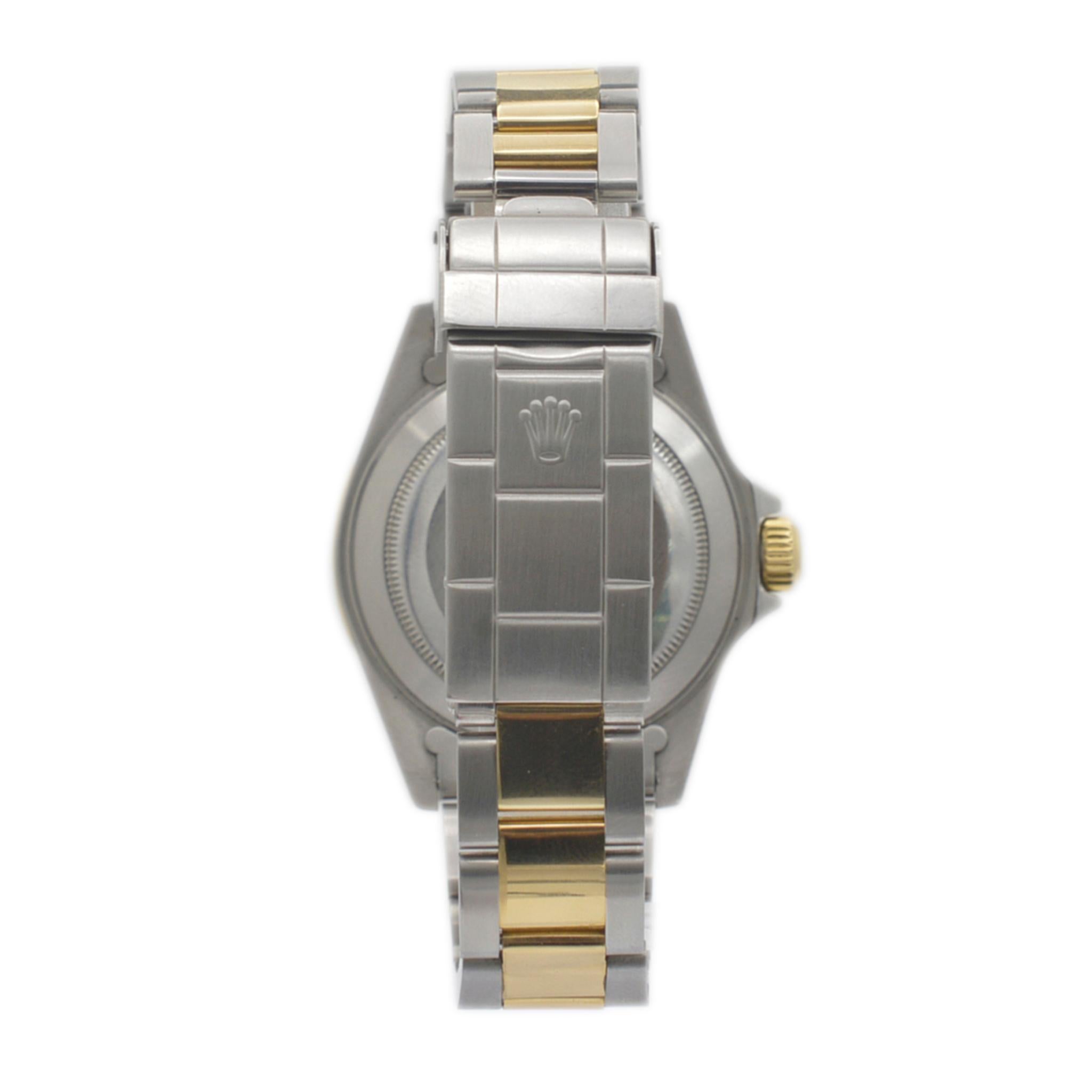 Uomo Rolex Submariner 16613 40MM Orologio da uomo in oro giallo 18 carati e acciaio inossidabile