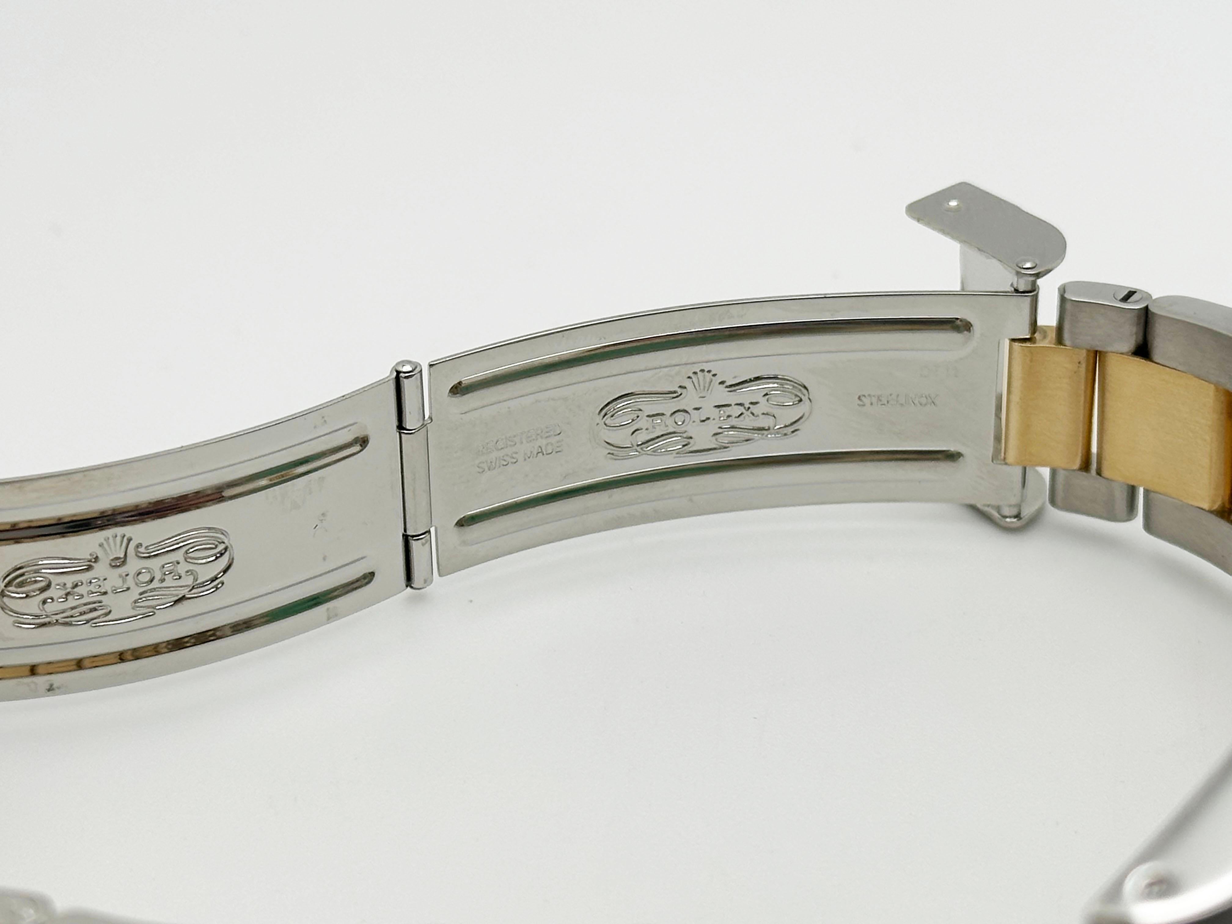 Rolex Submariner 16613 40mm Cadran bleu Or jaune 18K Acier inoxydable en vente 3