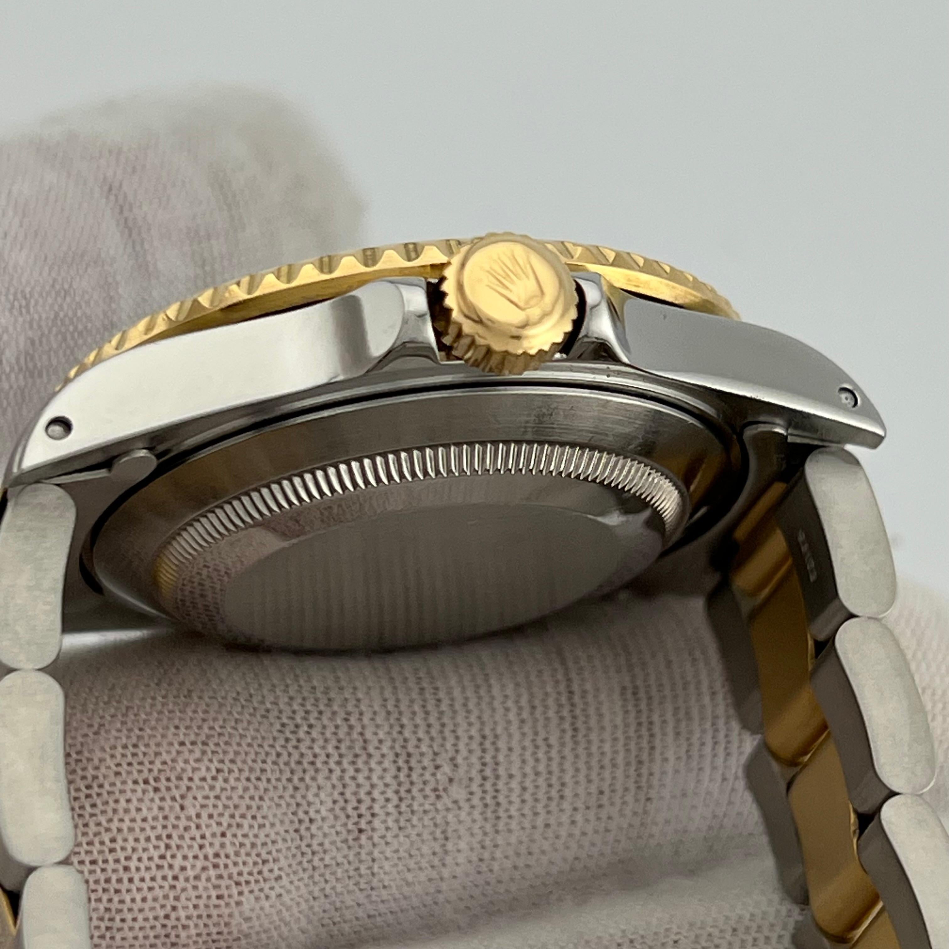 Rolex Submariner 16613 40mm Blaues Zifferblatt Blaue Lünette 18K Gelbgold Edelstahl 1
