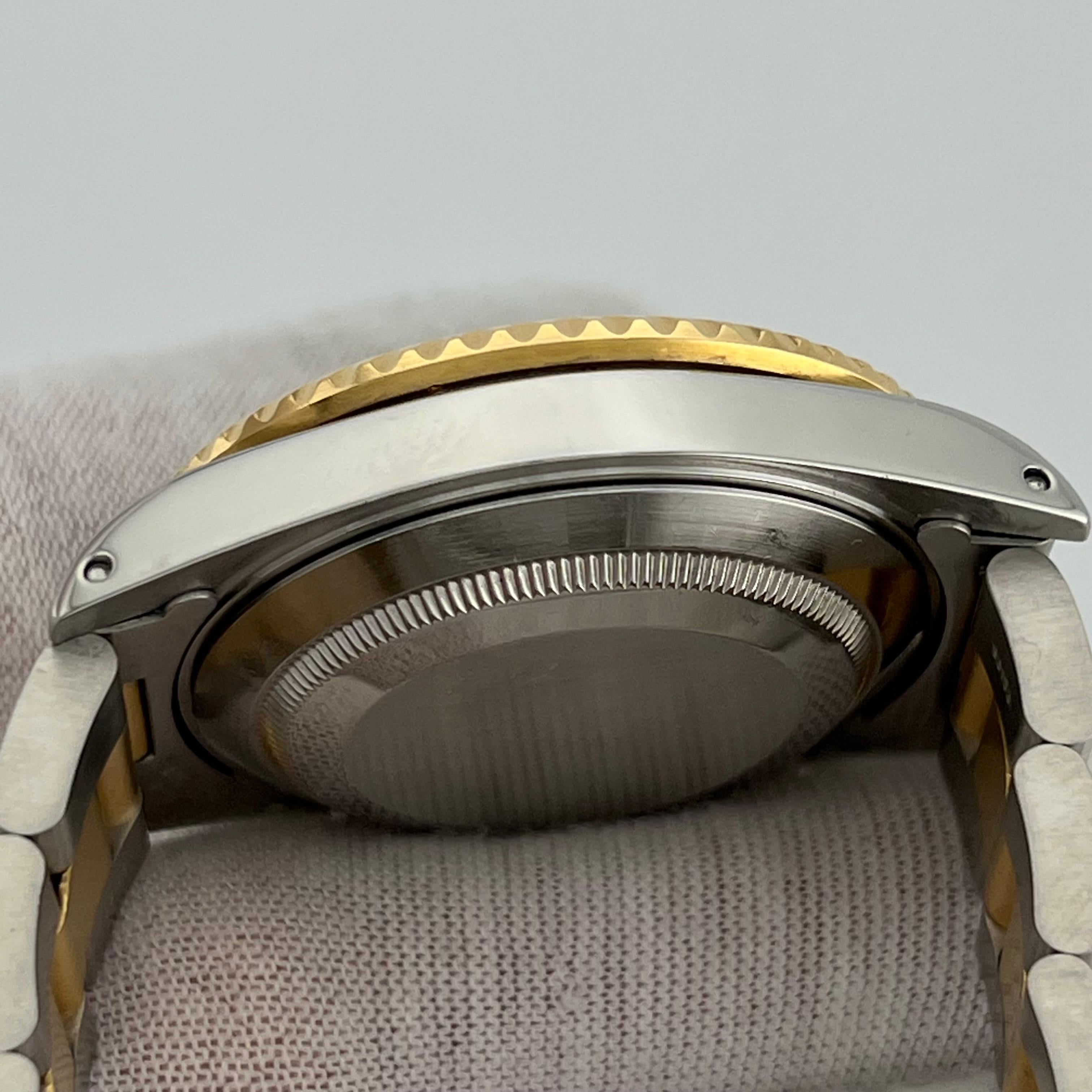 Rolex Submariner 16613 40mm Blaues Zifferblatt Blaue Lünette 18K Gelbgold Edelstahl 2