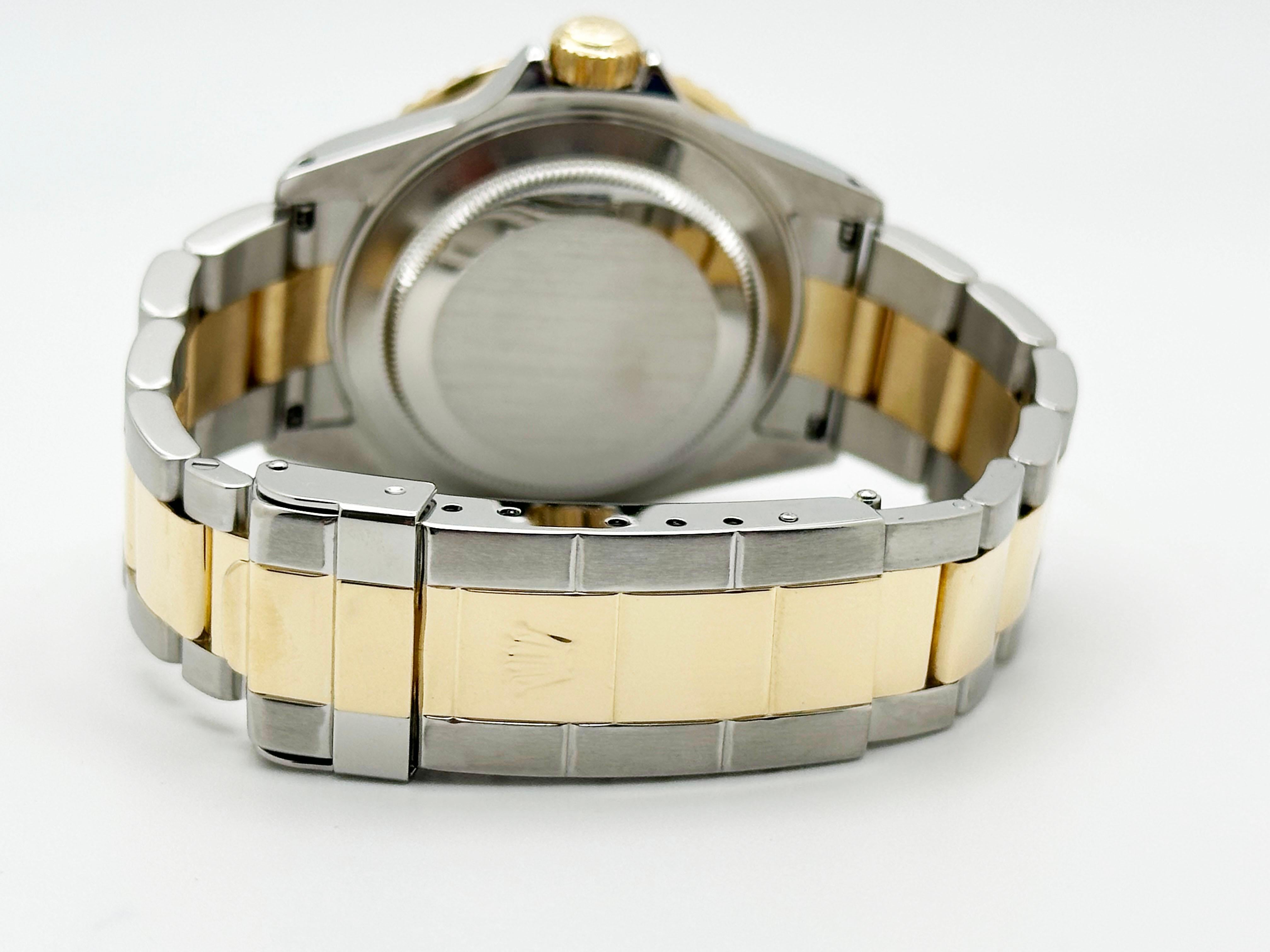 Rolex Submariner 16613 quadrante nero oro giallo 18 carati acciaio inossidabile scatola di carta 1