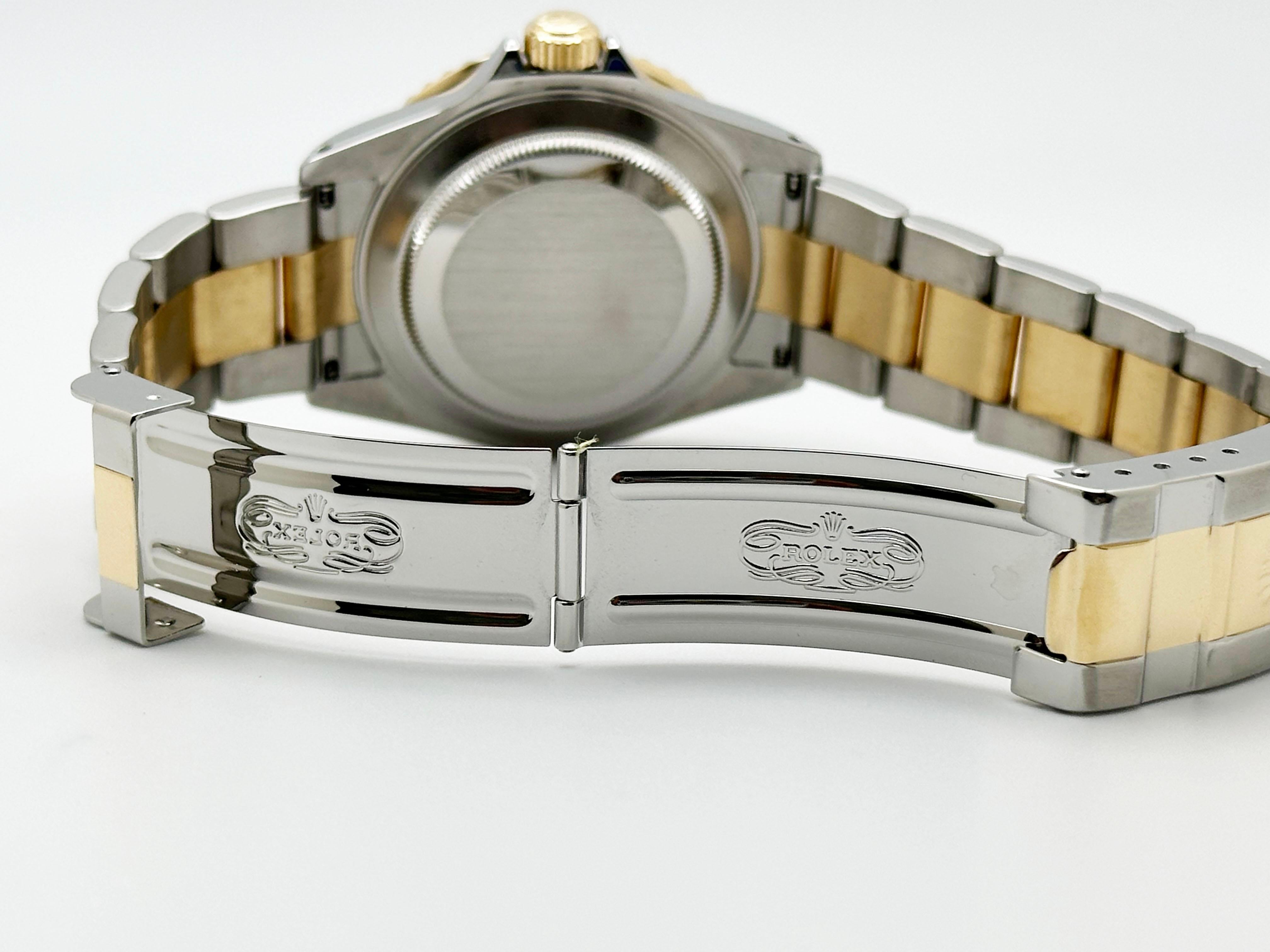 Rolex Submariner 16613 quadrante nero oro giallo 18 carati acciaio inossidabile scatola di carta 2