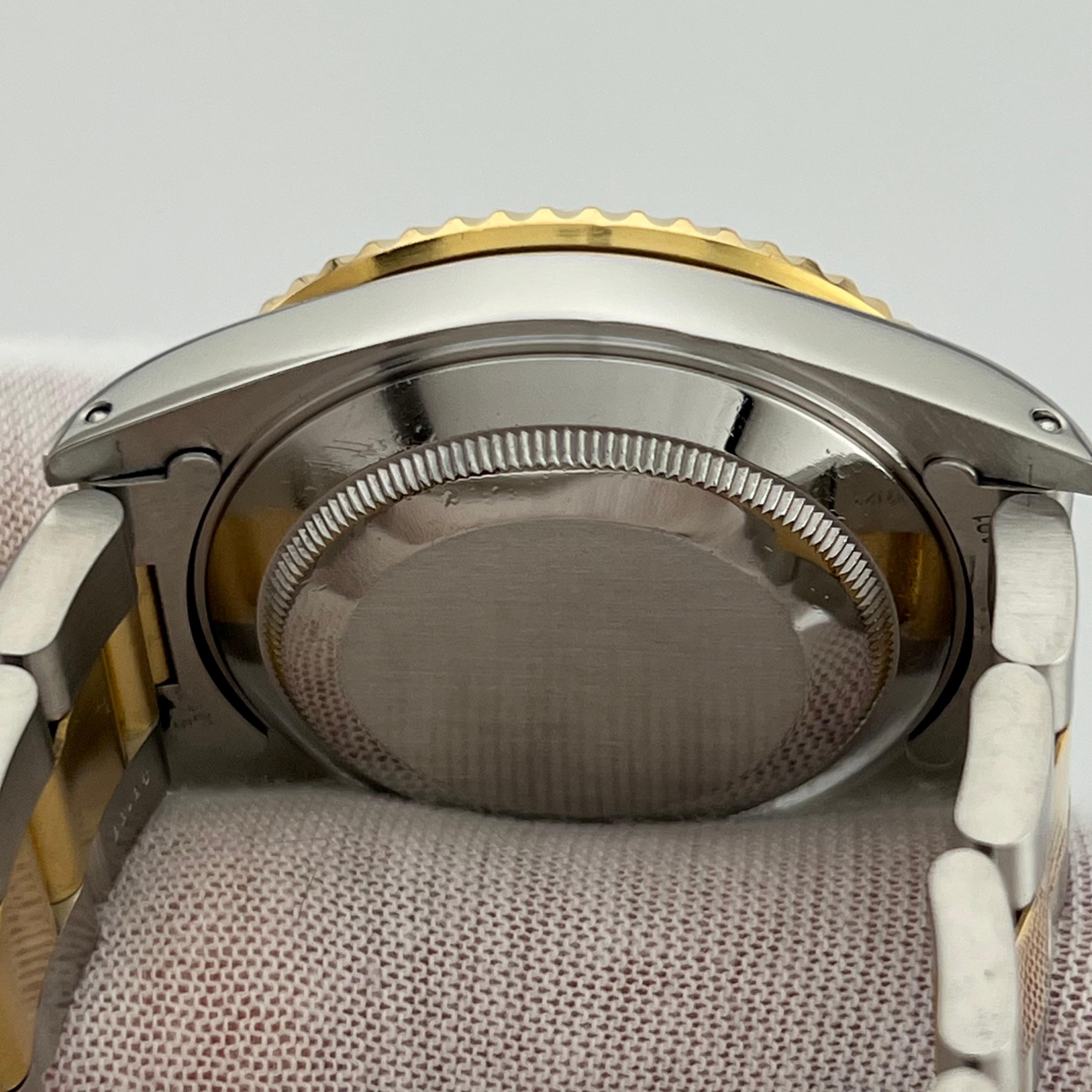 Rolex Submariner 16613 Quadrante blu Oro giallo 18 carati Scatola di carta 40 mm 2