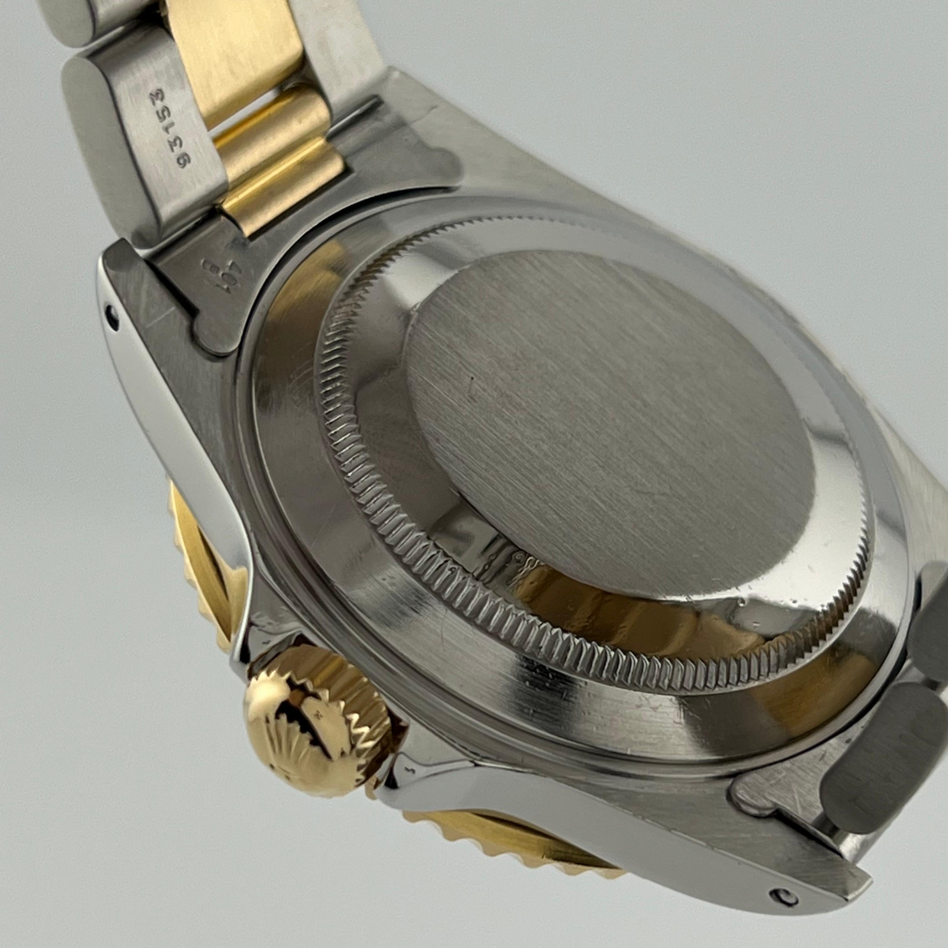 Rolex Submariner 16613 Quadrante blu Oro giallo 18 carati Scatola di carta 40 mm 4