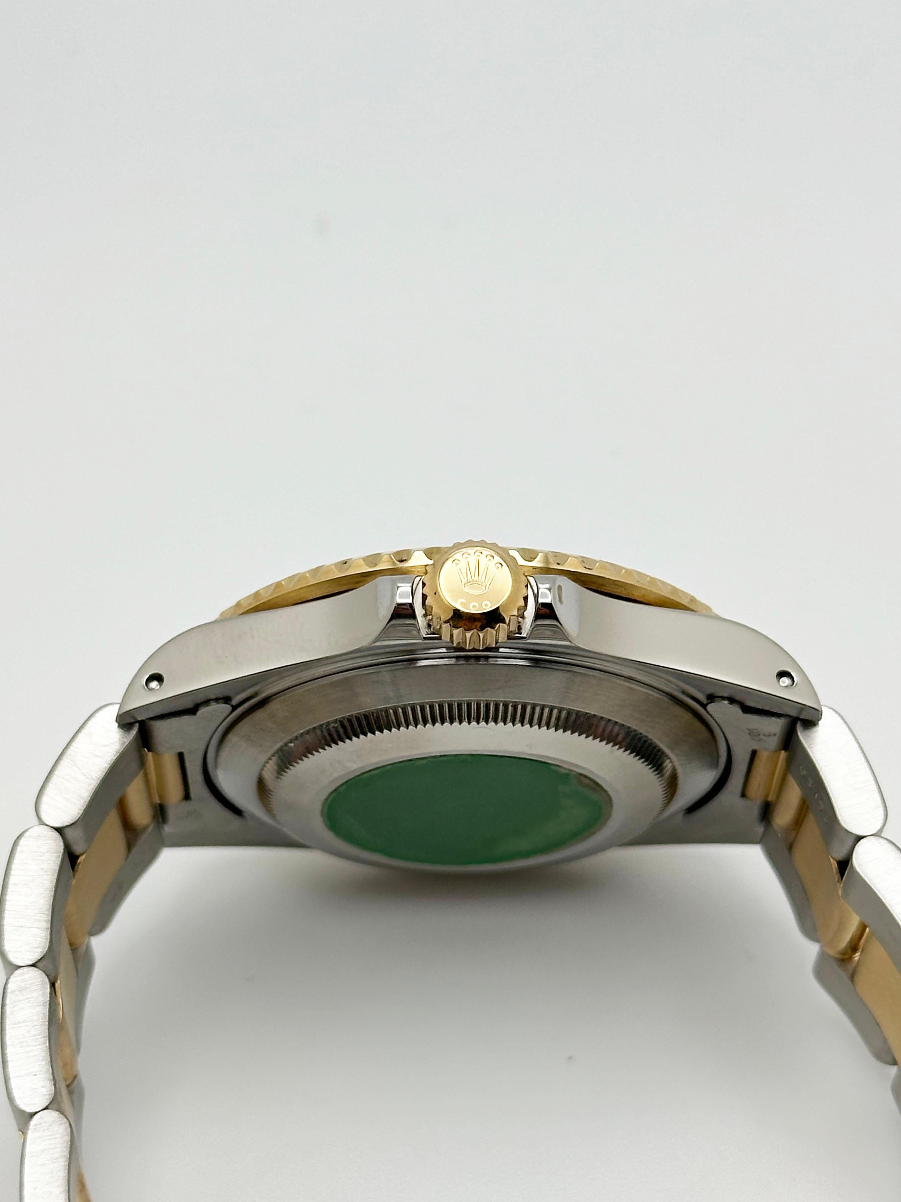 Rolex Submariner 16613 Quadrante blu Oro giallo 18 carati Acciaio inossidabile Scatola di carta 40mm 4