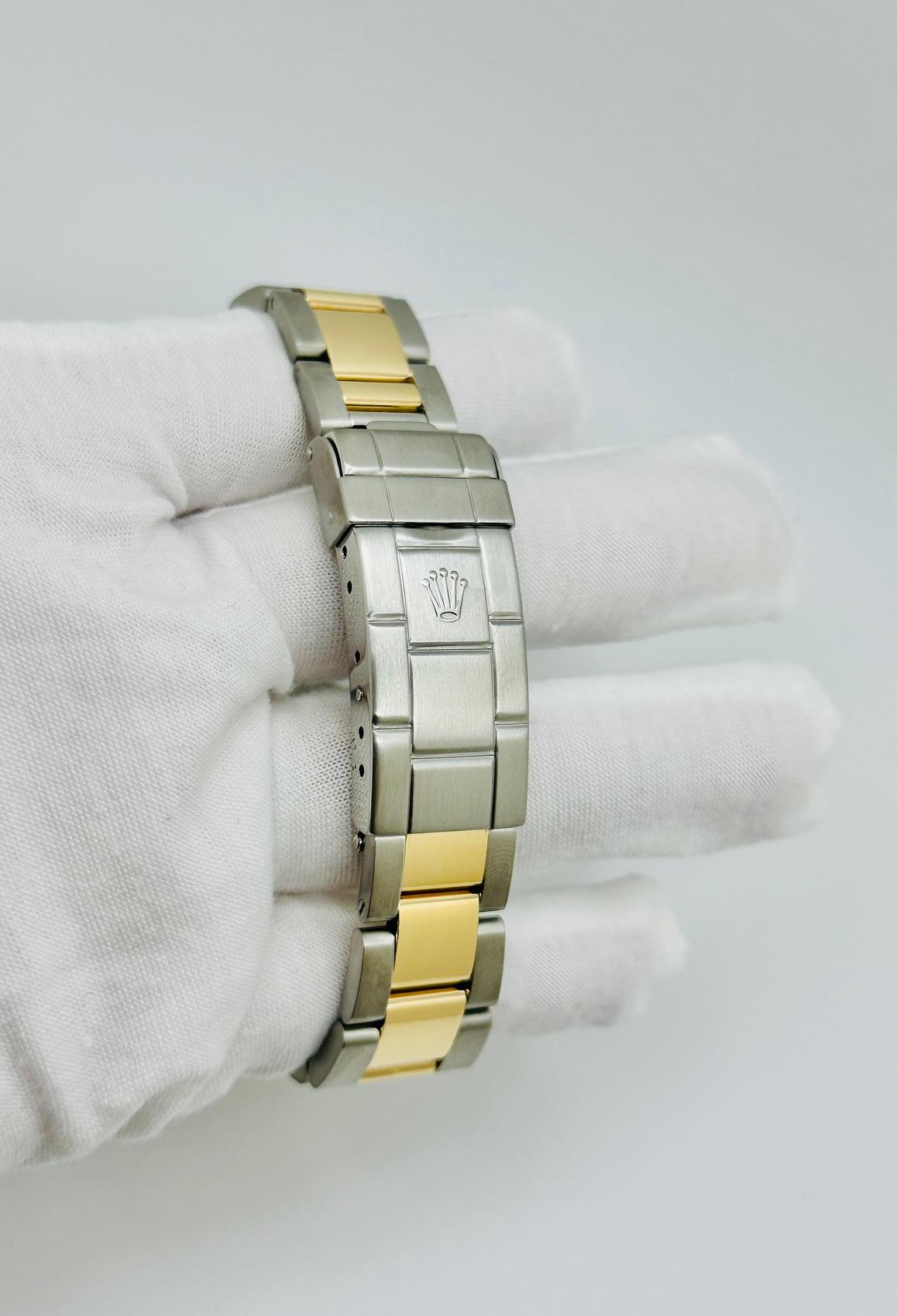 De los hombres Rolex Submariner 16613 Esfera Azul Oro Amarillo 18K Acero Inoxidable en venta