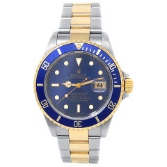 Rolex Submariner 16613, Blue Dial, Certified and Warranty