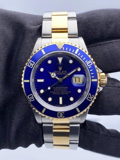 Rolex Submariner 16613 Blue Dial Mens Watch