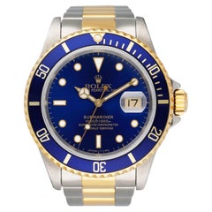 Rolex Submariner 16613 Blue Dial Mens Watch