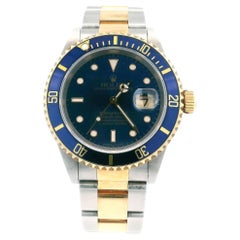 Reloj Rolex Submariner 16613 Esfera Azul Hombre