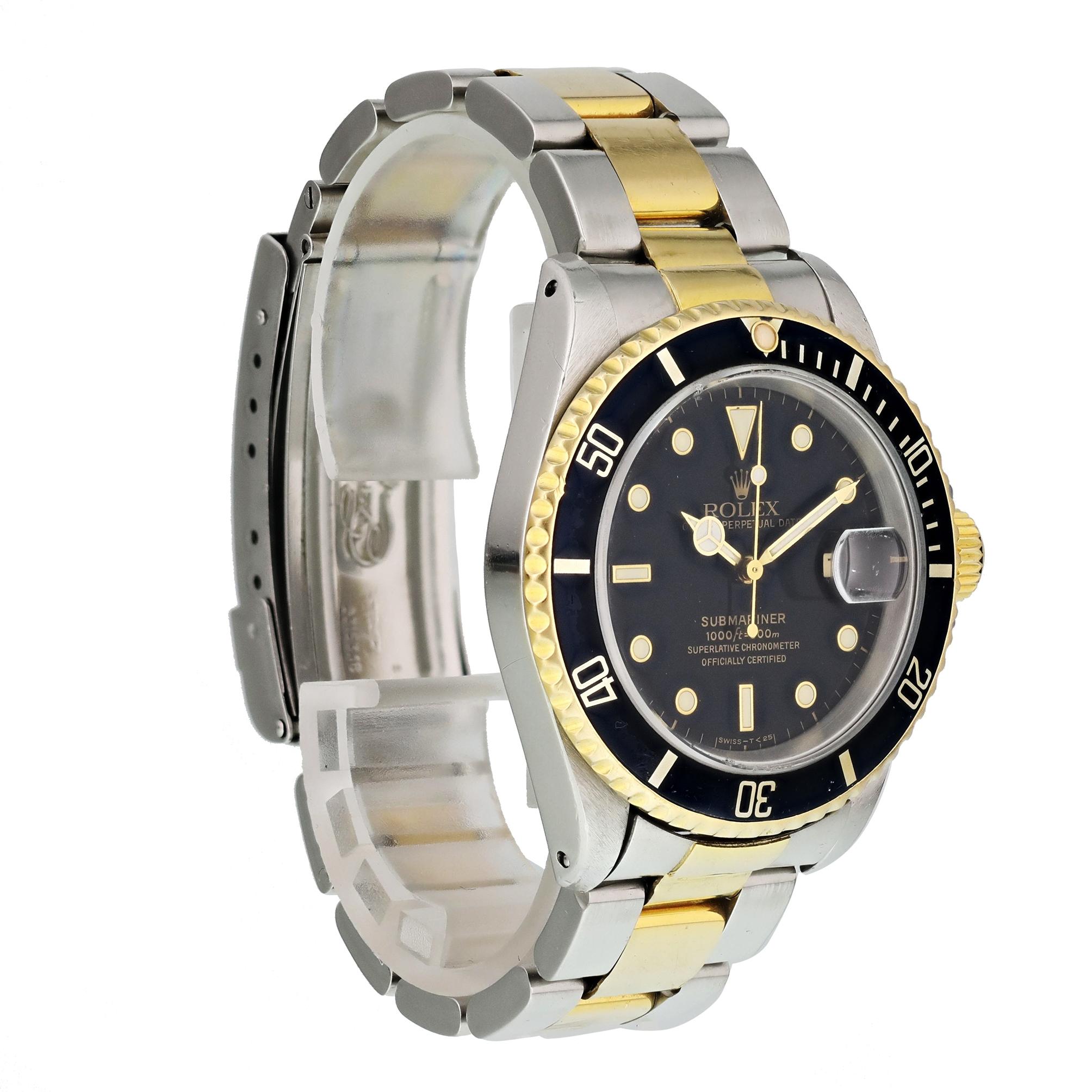 Rolex Submariner 16613 Men's Watch In Excellent Condition In New York, NY