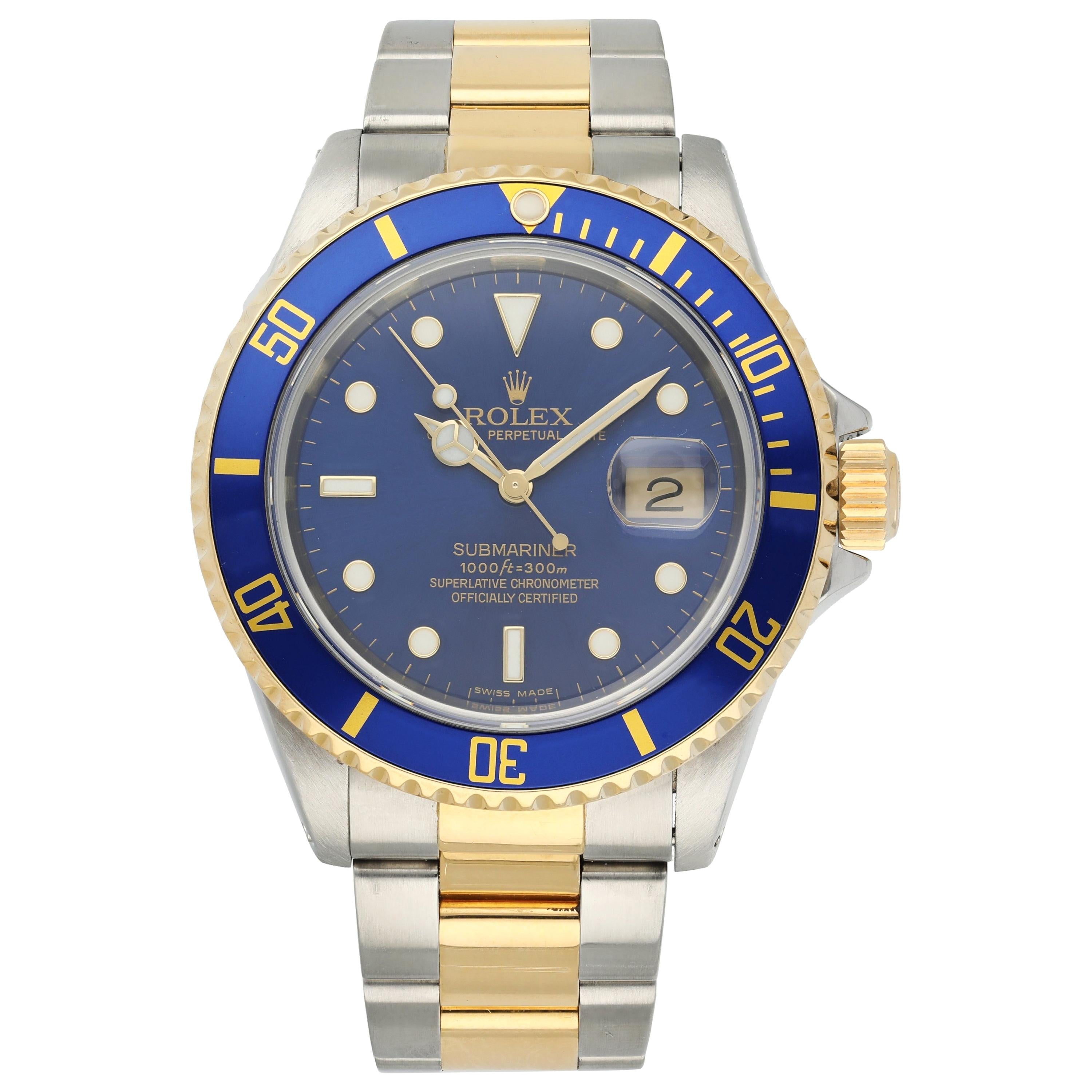 Rolex Submariner 16613 Men's Watch For Sale