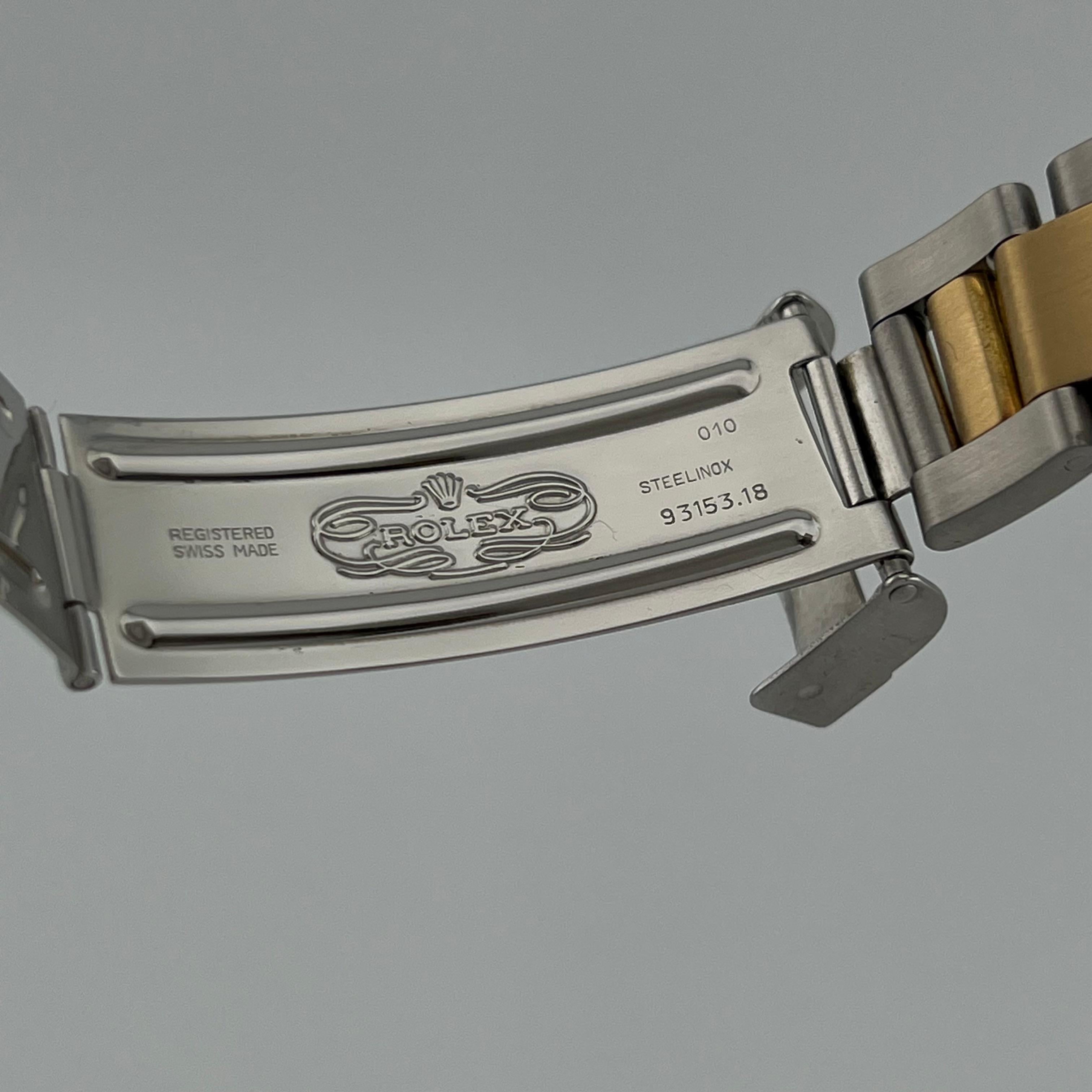 Rolex Submariner 16613 Mother of Pearl Serti Dial 18K Gold Stainless Steel 6