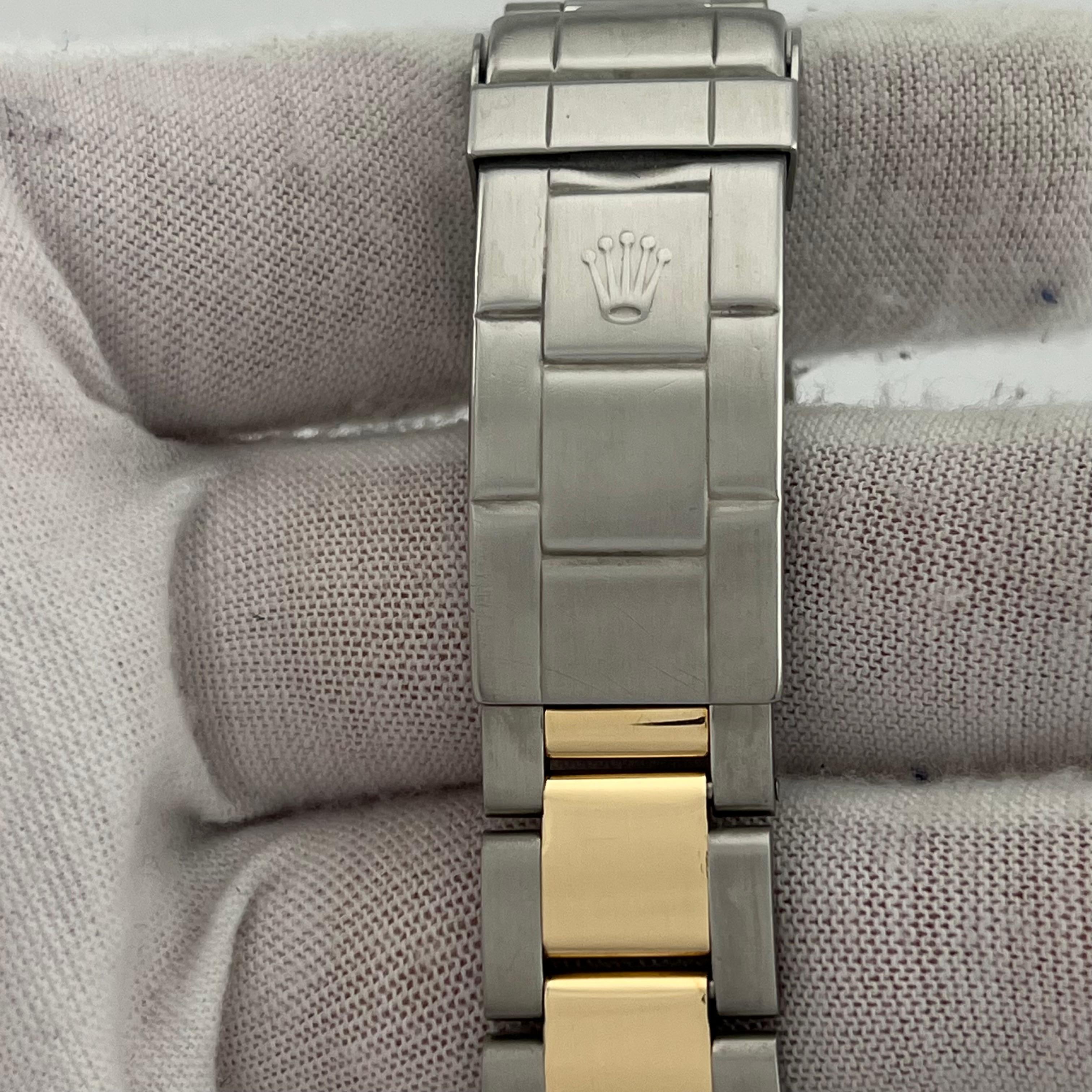 Rolex Submariner 16613 Mother of Pearl Serti Dial 18K Gold Stainless Steel 3