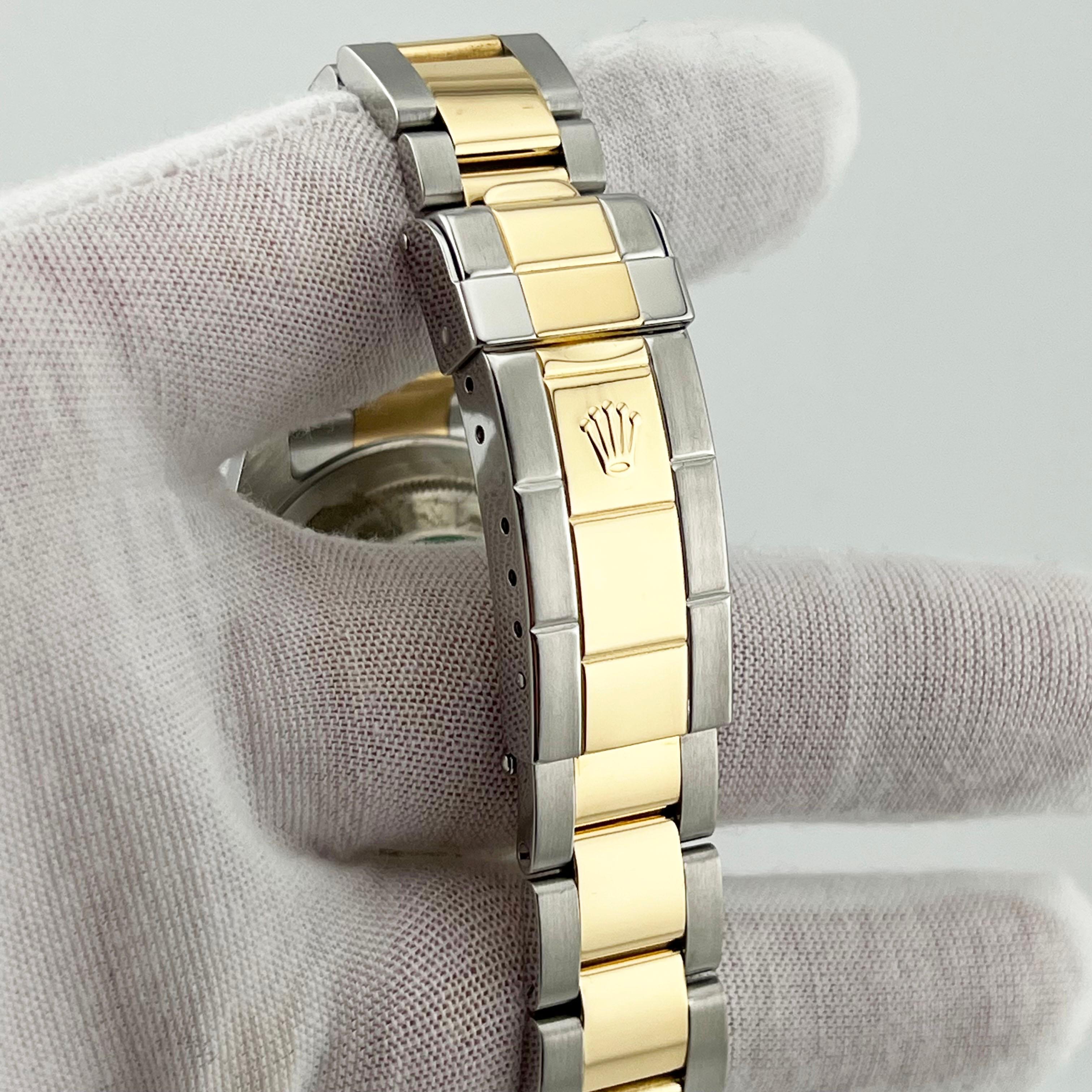 Rolex Submariner 16613 Silver Serti Dial 18K Yellow Gold Stainless Steel 40mm 1