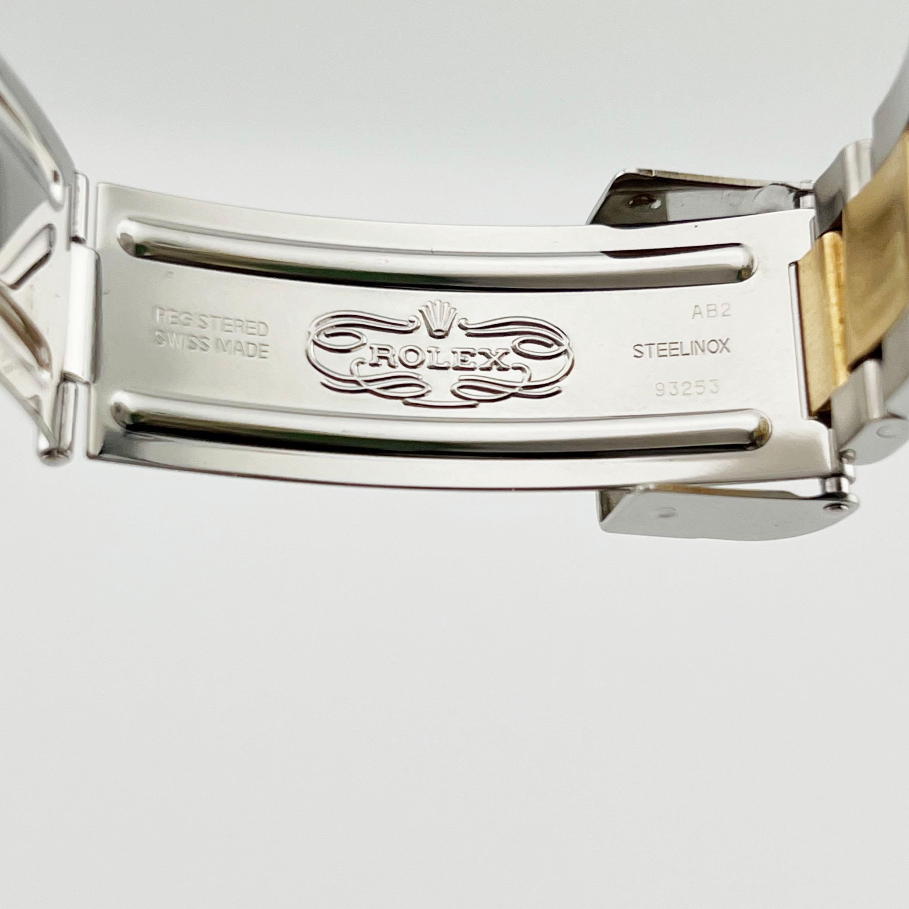Rolex Submariner 16613 Silver Serti Dial 18K Yellow Gold Stainless Steel 40mm 3