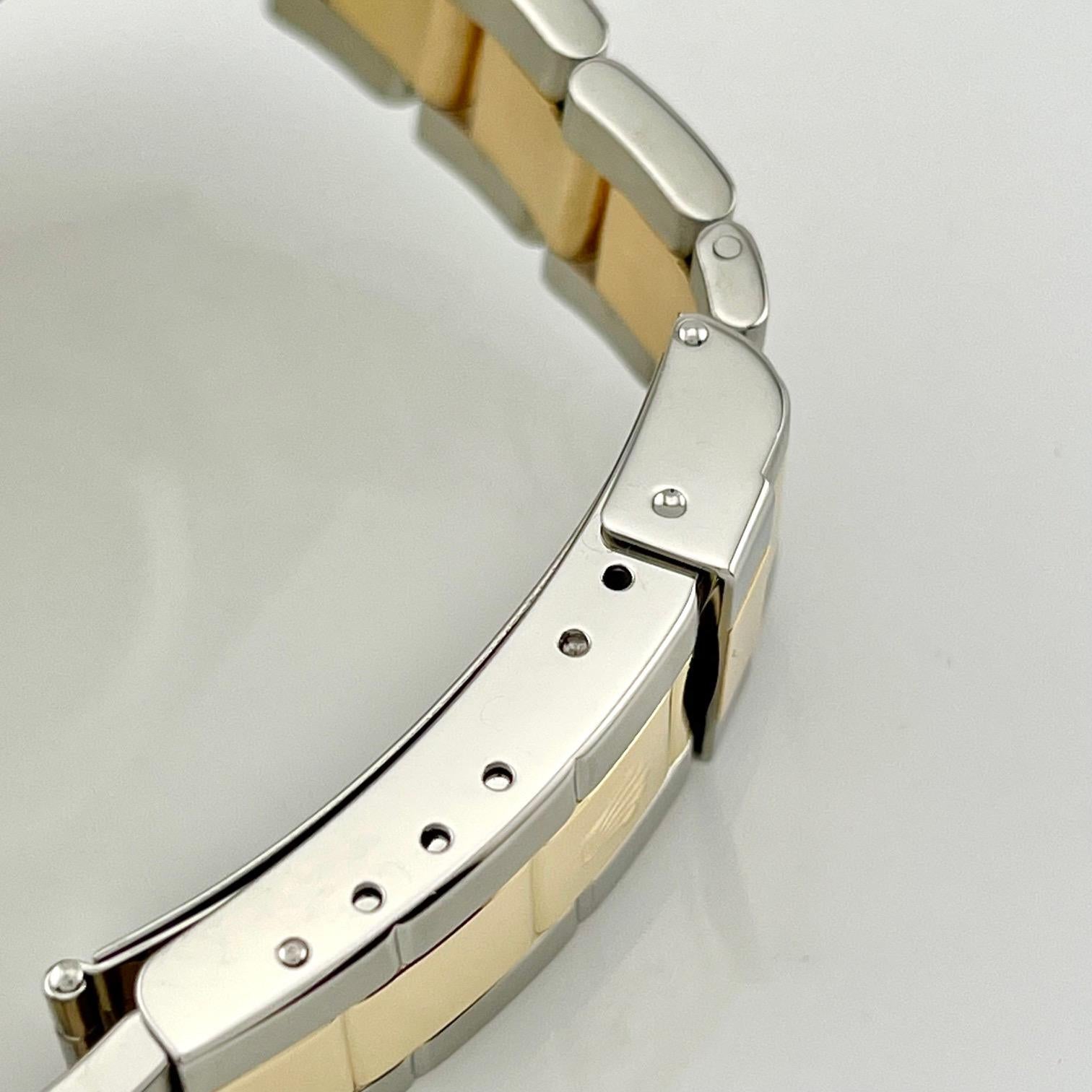Rolex Submariner 16613 Ardesia Serti Quadrante Diamante Oro 18K Acciaio Scatola Carta 2001 in vendita 6