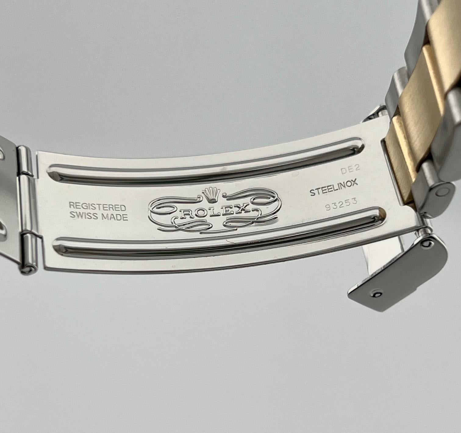 Rolex Submariner 16613 Ardesia Serti Quadrante Diamante Oro 18K Acciaio Scatola Carta 2001 in vendita 4