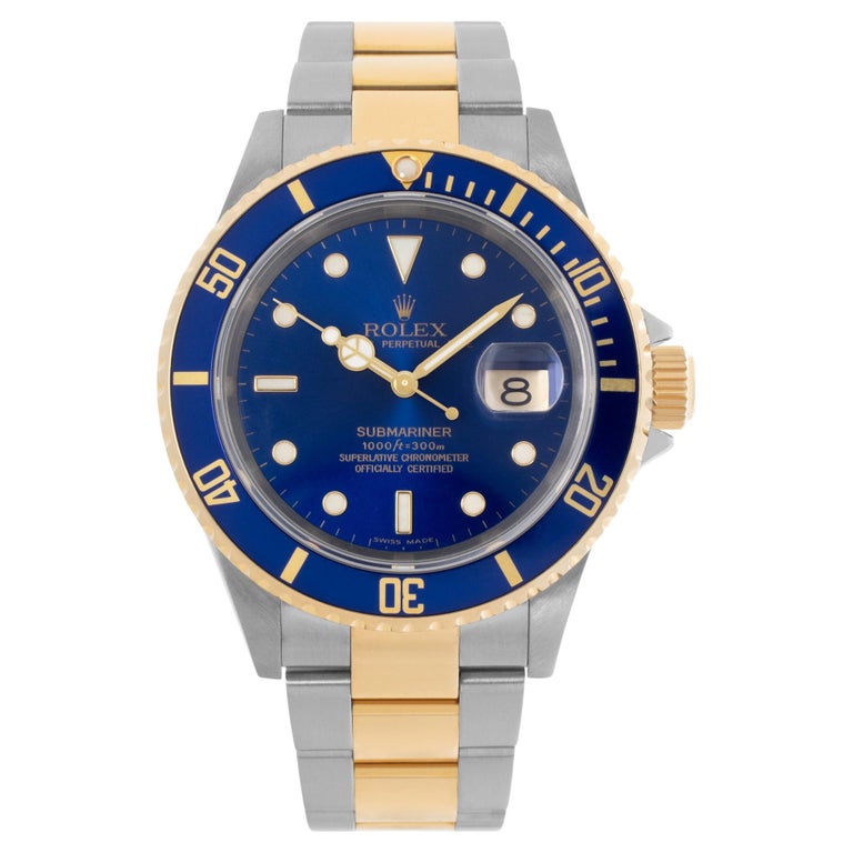 Rolex Submariner 16613 T Automatic Stainless Steel Blue Dial at 1stDibs | rolex surfside