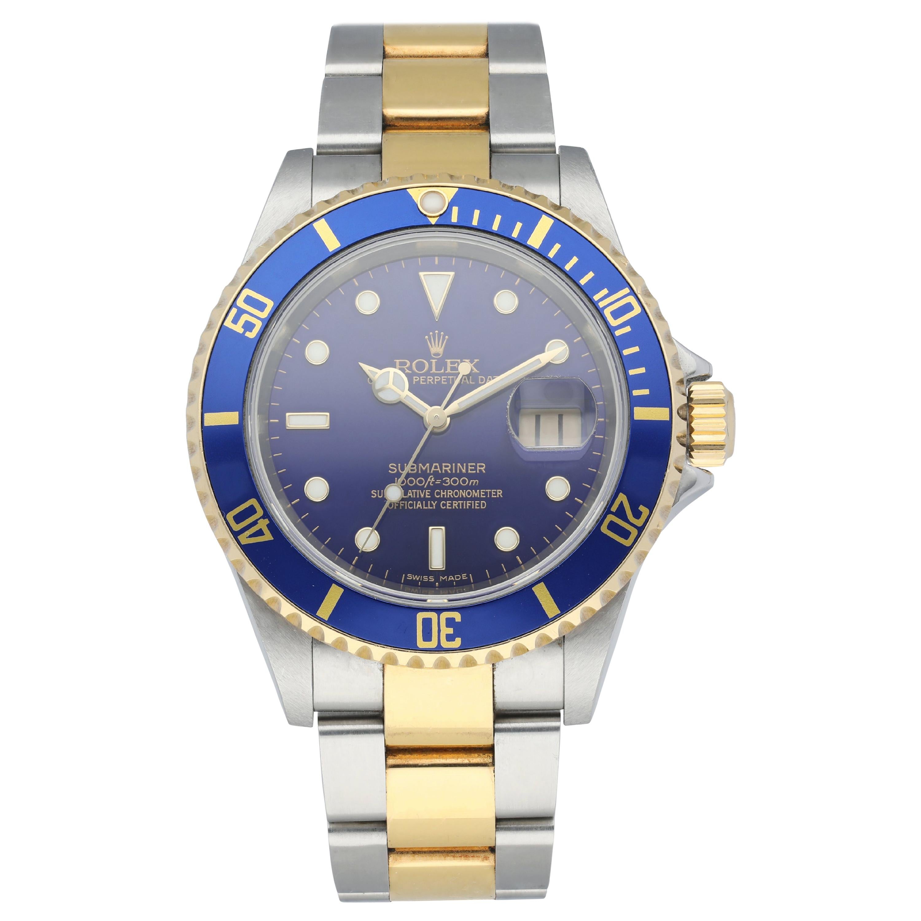 Rolex Submariner 16613T Men's Watch For Sale