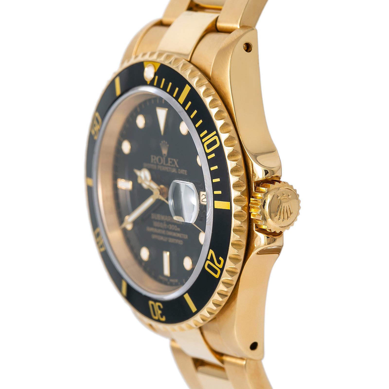 Contemporary Rolex Submariner 16618, Certified and Warranty For Sale