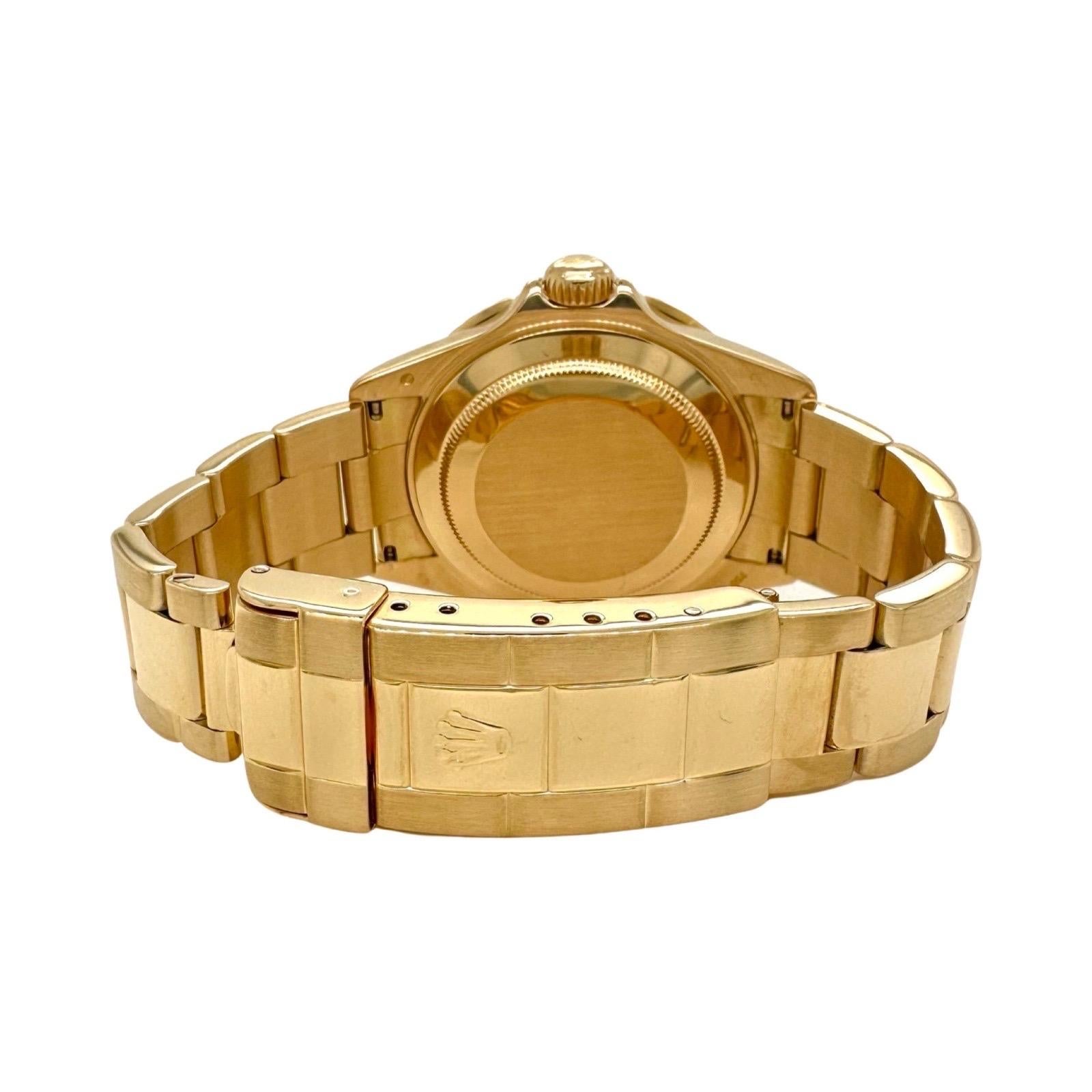 Rolex Submariner 16618 Yellow Gold Blue Dial Watch For Sale at 1stDibs