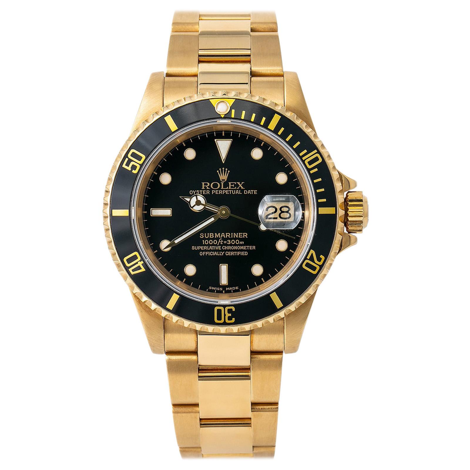 Rolex Submariner 16618, Certified and Warranty For Sale