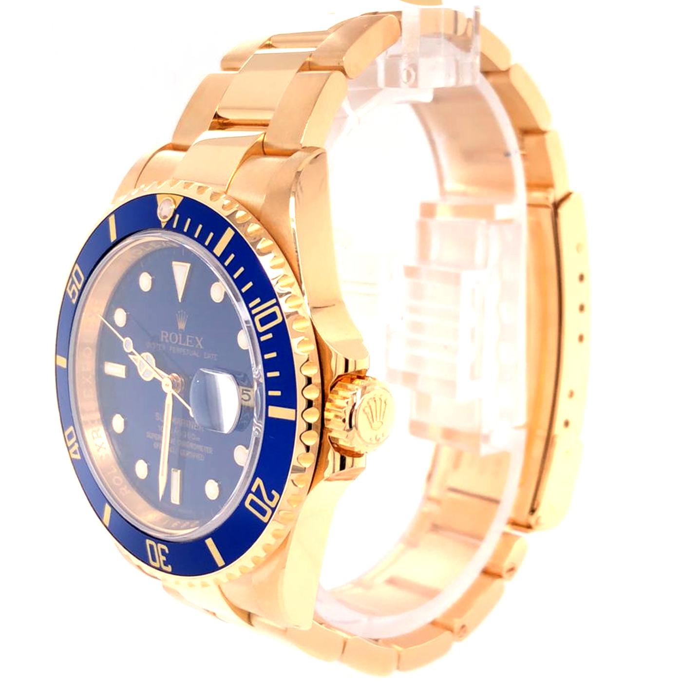 rolex submariner 18k gold