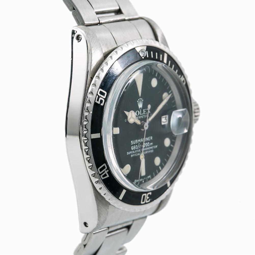 Contemporary Rolex Submariner 1680, Black Dial, Certified and Warranty For Sale