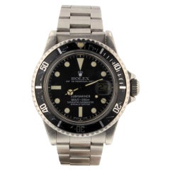 Vintage Rolex Submariner 1680, Black Dial, Certified and Warranty
