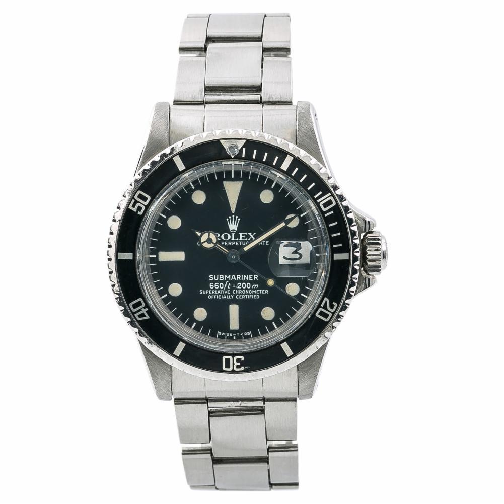 Rolex Submariner Reference #:1680. Rolex Submariner 1680 Mark I Mens Automatic Vintage Watch White Dial SS 40mm. Verified and Certified by WatchFacts. 1 year warranty offered by WatchFacts.
