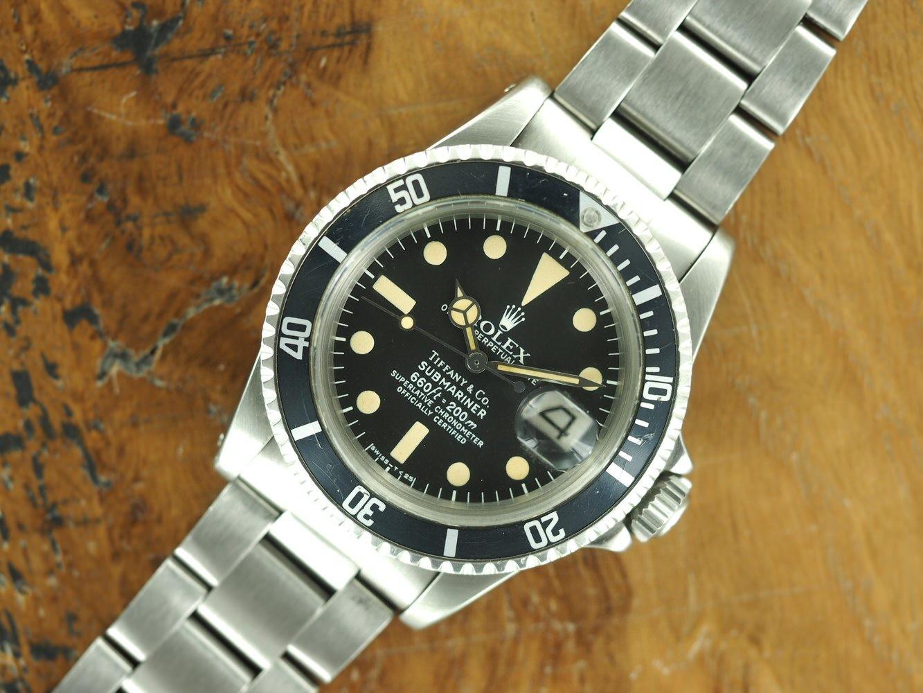 Modern Rolex Submariner 1680 Mark I Men's Automatic Vintage Watch White Dial SS For Sale