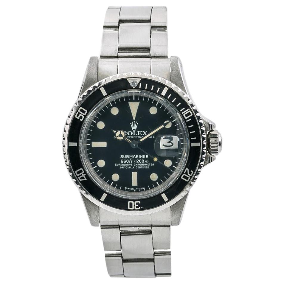Rolex Submariner 1680 Mark I Men's Automatic Vintage Watch White Dial SS For Sale