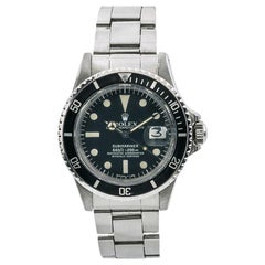Rolex Submariner 1680 Mark I Men's Automatic Retro Watch White Dial SS