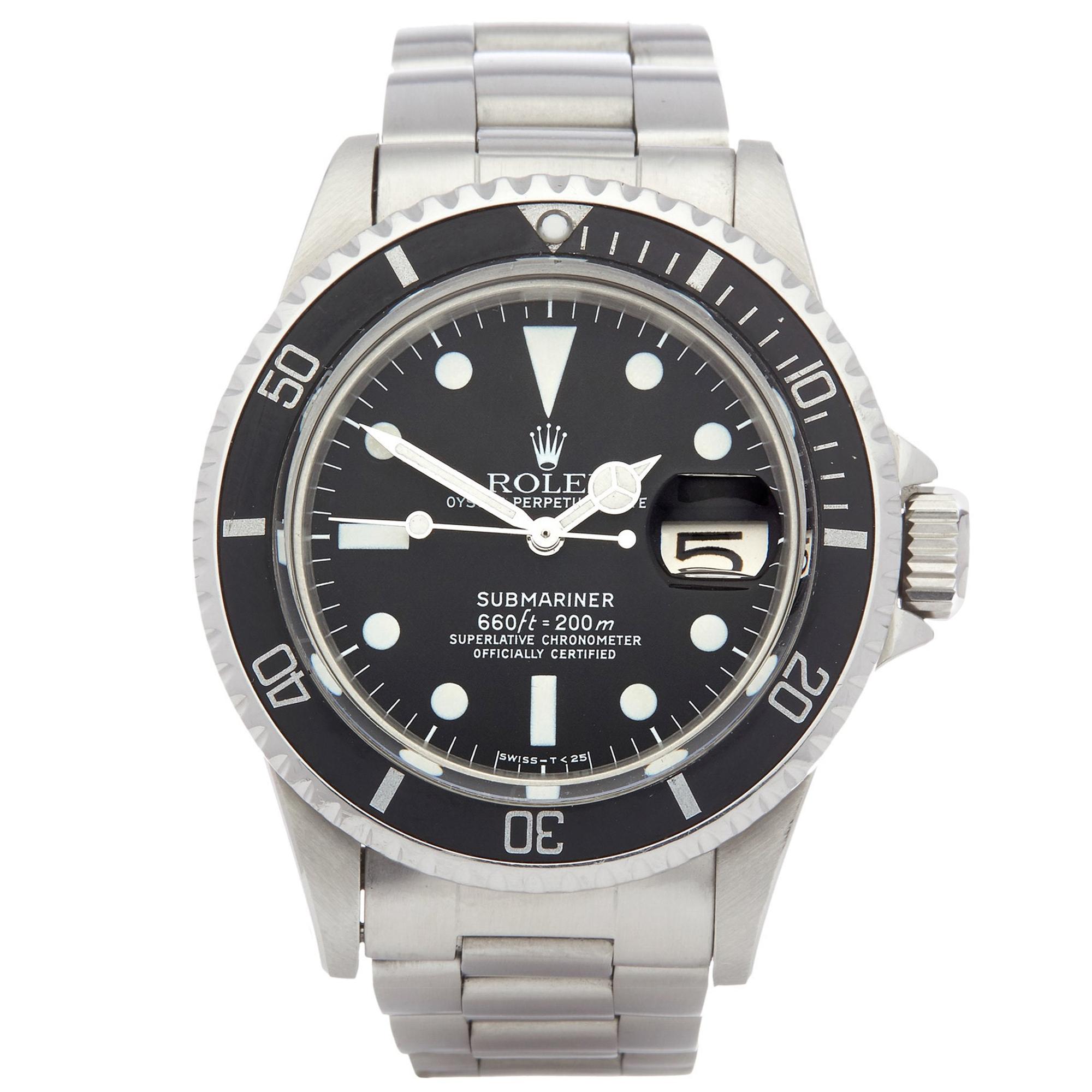 Rolex Submariner 1680 Men's Stainless Steel Mark 1 Dial Watch