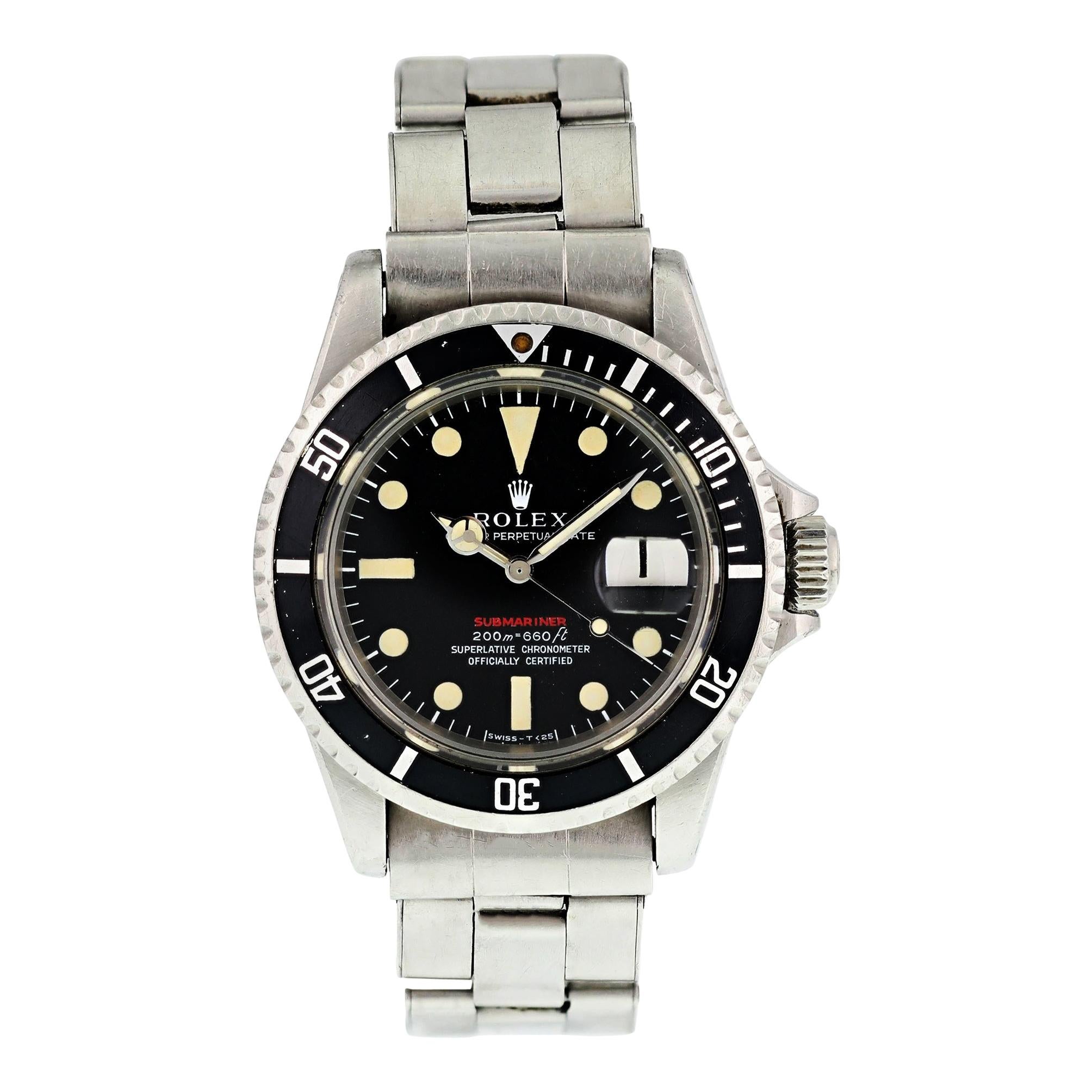 Rolex Submariner 1680 Meters First Vintage Men's Watch with Papers For Sale